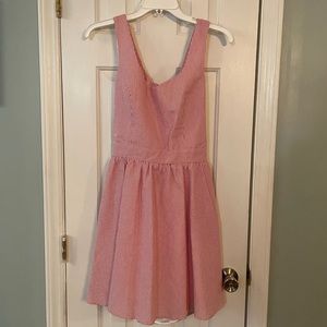 NWT Lauren James Garrison Red Seersucker Dress